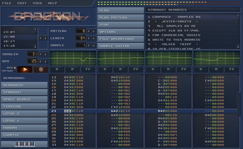 Modplayer online in javascript