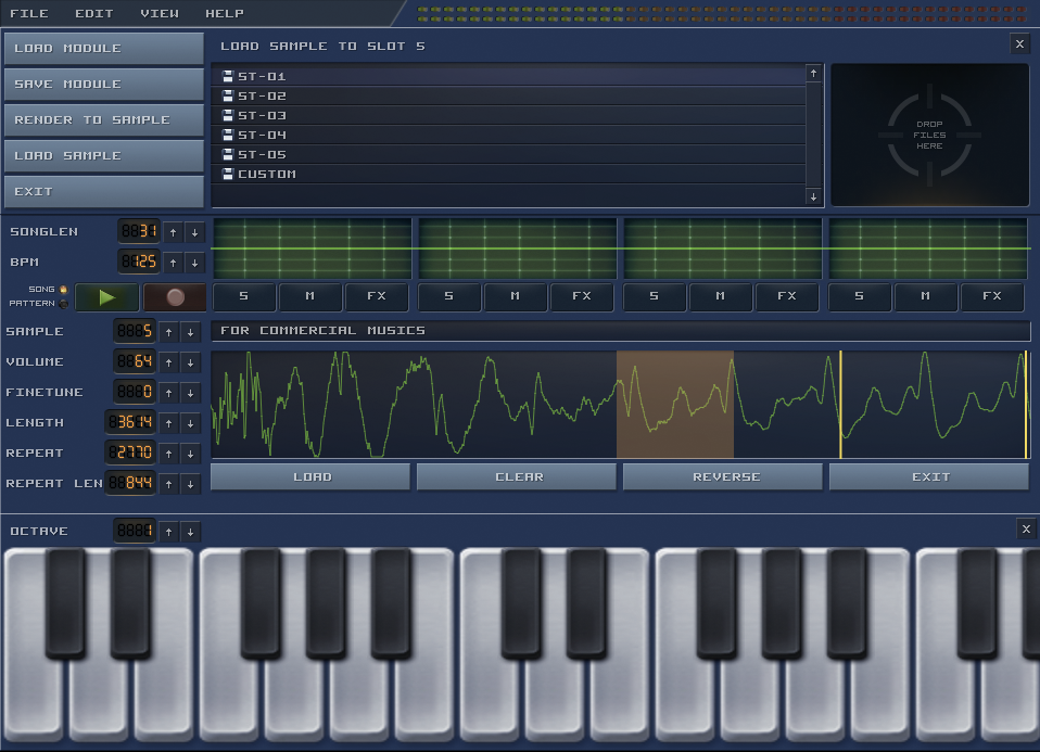 Bassoon Tracker Sample Editor